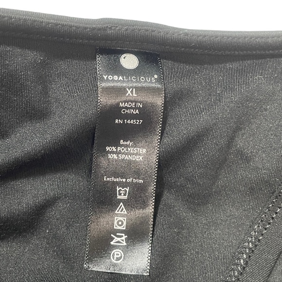 Athleta XL Black Tank Open Back Ties at Waist - Picture 2 of 6